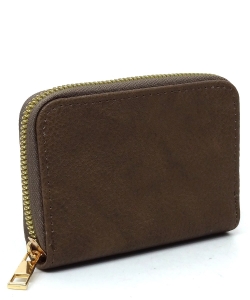 Fashion Solid Color Mini Wallet AD017 TAUPE
